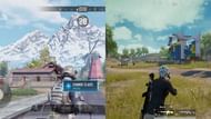 PUBG Mobile and COD Mobile gameplay comparison side by side (Image via Fanbyte)